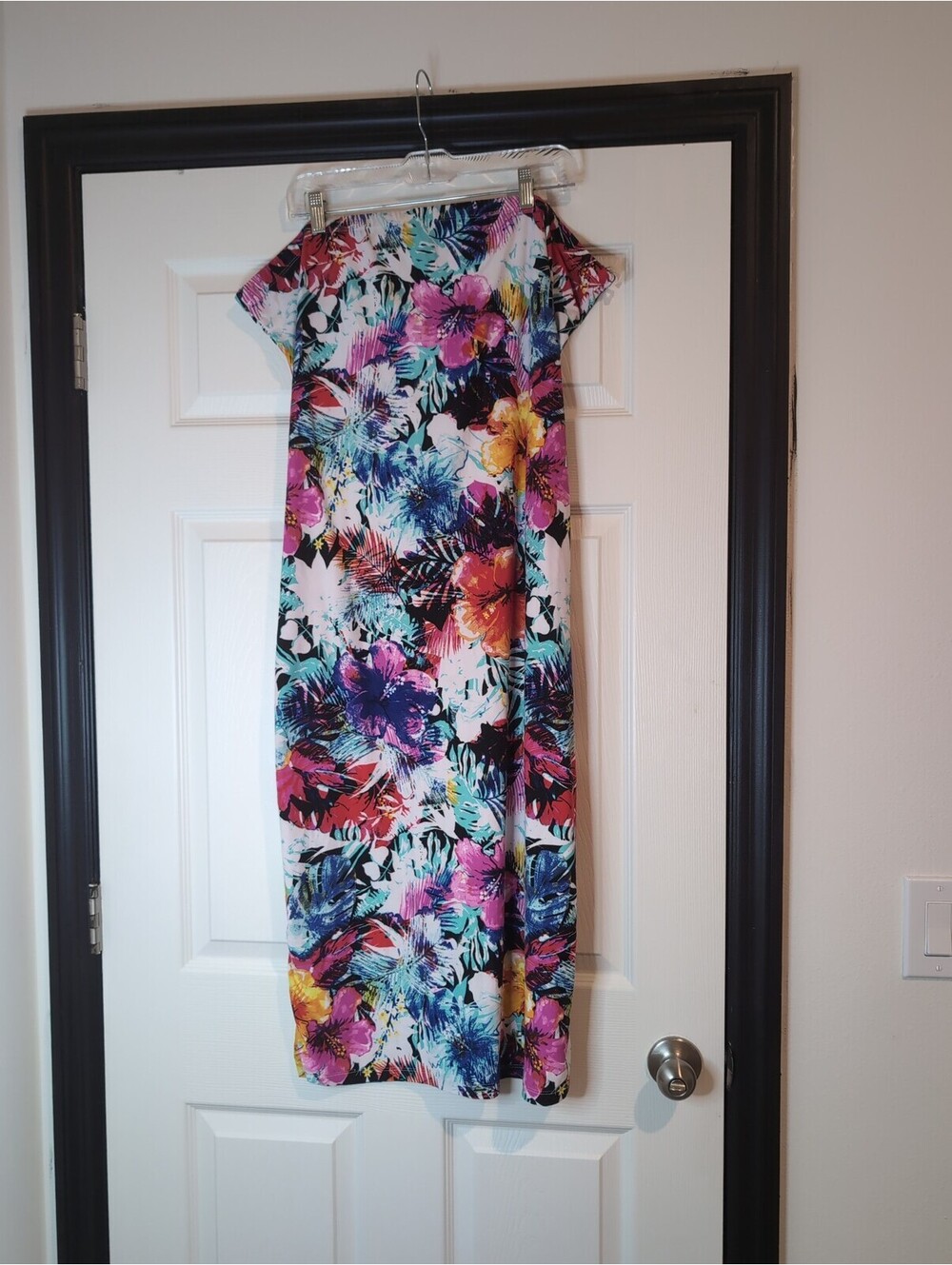 4X tropical maxi skirt
